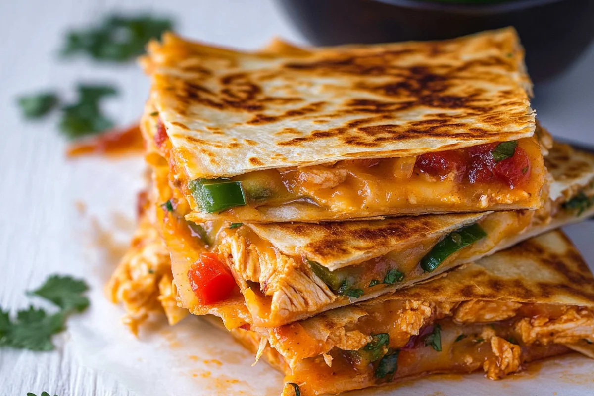 What goes well with chicken quesadillas?